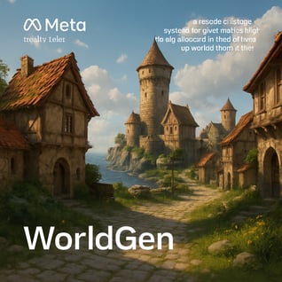Meta Reality Labs announced WorldGen in a blog post a researchstage system for generating fully navigable stylistically coherent 3D worlds from a sing