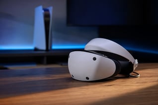 PSVR2 Headset in Modern Living Room
