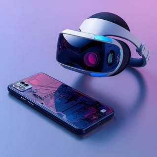 create an image of Project Moohan Samsung and googles XR headset
